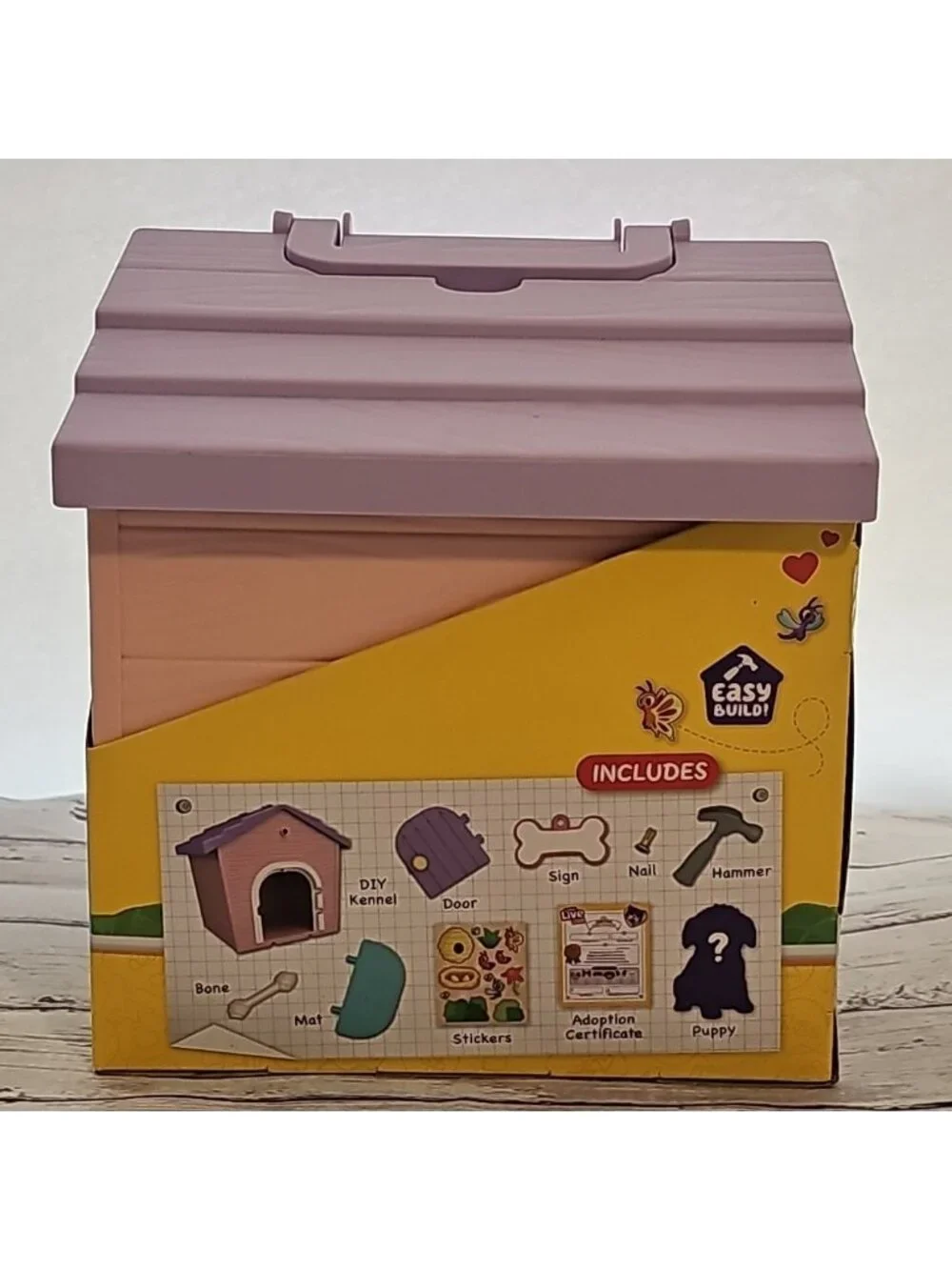 Little Live Pets My Puppy's Home Minis PURPLE Kennel Roof Pink Mystery Pet Dog